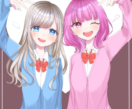 ふんわり可愛い絵柄のイラストを制作いたします パステル系のふわっとした絵柄が得意です❀ イメージ2