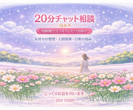 あなたの気持ちを20分で丁寧に伺います 忙しい方でも気軽に話せる20分相談です イメージ1