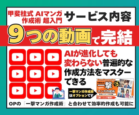 初心者･挫折者必見／AIマンガ作成術超入門教えます AIマンガでの権利収入への道は「まずAIマンガが作れること」 イメージ2