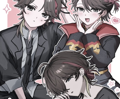 きゅるっと可愛いイラストお届けします SNSのアイコンや動画サイトのサムネイルなどにおすすめです♩ イメージ2