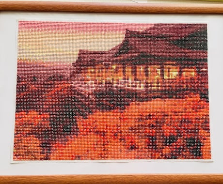 思い出の写真をキラキラアートにします 【ダイヤモンドアート】フルオーダー式 イメージ1