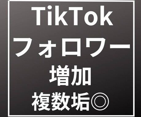 TikTokのフォロワー3000人増やします コスパ抜群！高品質のフォロワーをお届けいたします。 イメージ1