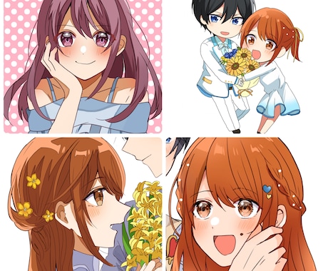 可愛い女の子のイラスト描きます あなたのSNSに彩りのある女の子をお描きいたします！！ イメージ2