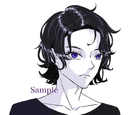 格安でアイコン・SNSイラスト描きます シンプルでクールな人物イラストをお求めの方はぜひ！ イメージ2