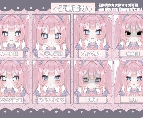 VTS対応！モデリング済モデルを販売します 差分9種付！すぐデビューしませんか？ イメージ2