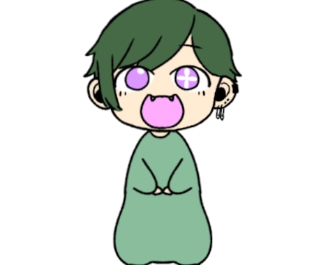 ミニキャラ風アイコン作成します 可愛いイラストアイコン興味ありませんか？ イメージ2