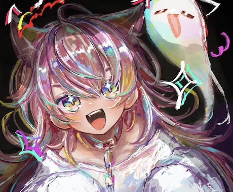 SNSアイコンやバストアップのイラストを制作します イメージ1