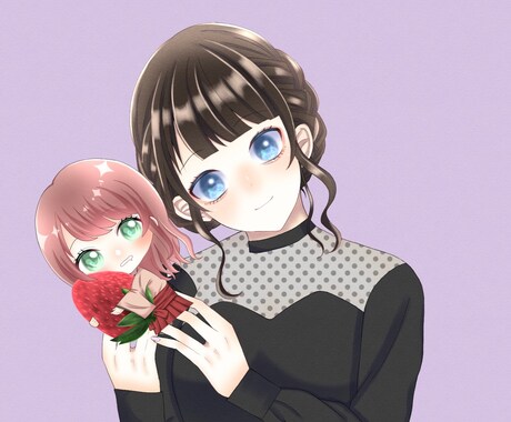 アイコン、ヘッダーお描きします 可愛い女の子の絵柄が得意です(*^^*) イメージ2