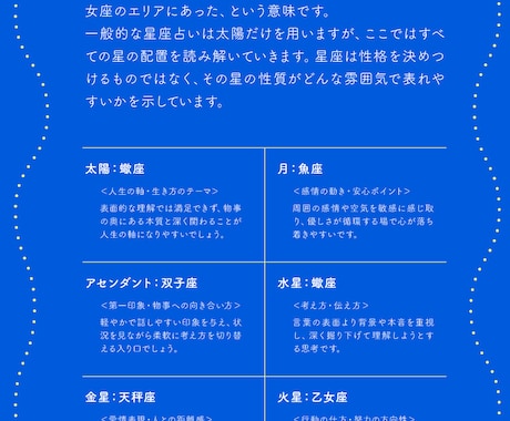 星に刻まれたあなたの説明書｜ホロスコープで占います ⋆˙⟡あなたがあなたらしく生きるための、星からのヒント⋆˙⟡ イメージ2