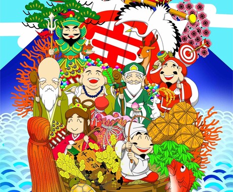 七福神の寳船☆アチューメントいたします 豊かさの代表七福神とのご縁結びいたします♡ イメージ2