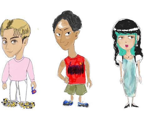 可愛い似顔絵描きます 可愛くて似ている！おしゃれな似顔絵描きます。 イメージ1