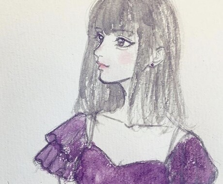 SNS用のアイコンを水彩画風にお描きします 雰囲気のある絵をお届けします！ イメージ2