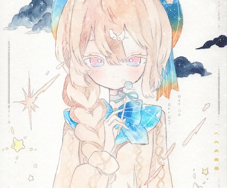 SNS等で使用可能な水彩イラスト作成します 透明水彩を使って描かせていただきます イメージ2