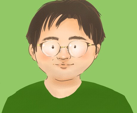 男性似顔絵アイコンをお描きします SNSアイコンなどにお使いいただける似顔絵アイコン イメージ1