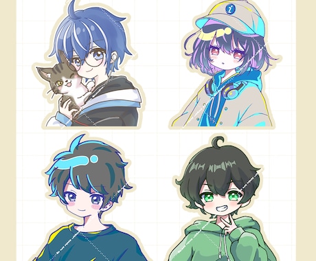 可愛いアイコン描きます SNS用アイコン☆表情差分1点500円☆ イメージ2