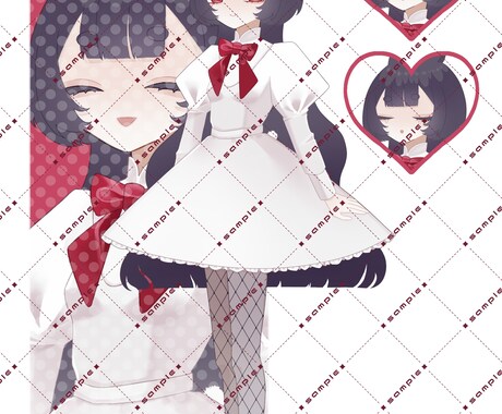 TRPGやSNSアイコン等に使える立ち絵制作します キャラクターの個性が活きる可愛い立ち絵が得意です イメージ2