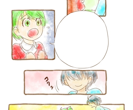 ネームから完成原稿まで漫画制作を承ります オリジナル・同人・広告漫画まで幅広く対応いたします イメージ2