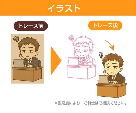 粗い画像・イラスト・ロゴ・をトレースデータ化します 印刷使用OK！美しい仕上がりのベクターデータ作成 イメージ2