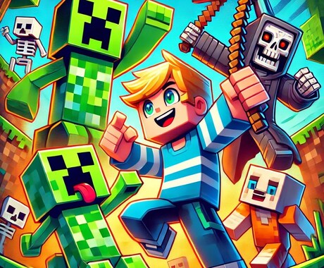 マイクラをいっしょに遊びながら教えます こども同士で遊びながら英語もパソコンも得意に！ イメージ1