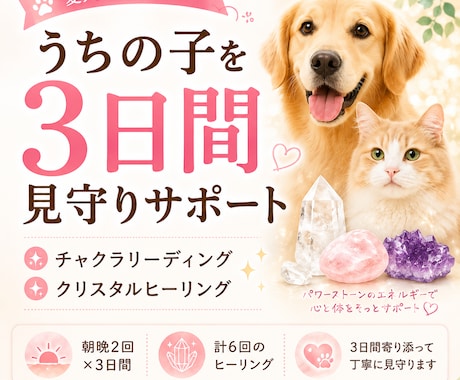 うちの子を3日間じっくり見守りサポートします 朝晩見守りながら心と体のバランスを整えます イメージ1