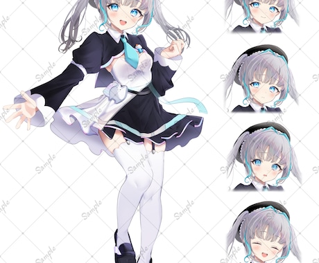 立ち絵、一枚絵、サムネ等イラスト全般制作します 商用利用◎グッズ、sns等VTuberや活動者さんに⭐︎ イメージ2