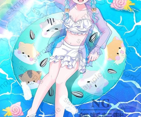 イラスト制作承けたまります SNS用・動画用・鑑賞用にイラストが欲しい方！！ イメージ2