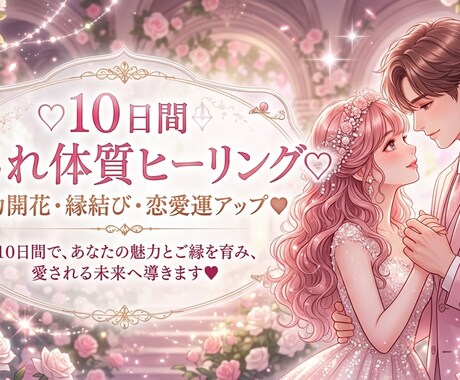 10日間♡恋愛運を育てる遠隔ヒーリングします 恋愛運の土台を整える10日間♡⋆* イメージ1