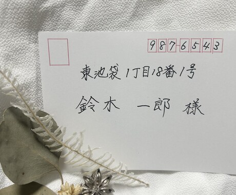 招待状・案内状の宛名を丁寧に代筆いたします 席札、招待状、年賀状など心を込めて丁寧にお書きします。 イメージ2