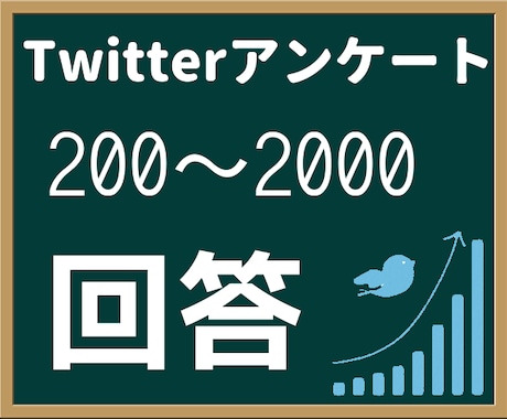ツイッターでアンケート（200～回答）実施します ご自身の作成したアンケートの回答数増加にも対応 イメージ1
