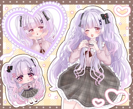 可愛い詰め込みイラストお描きします 可愛いをギュッと一枚に詰めた詰め込みイラストをお描きします！ イメージ1