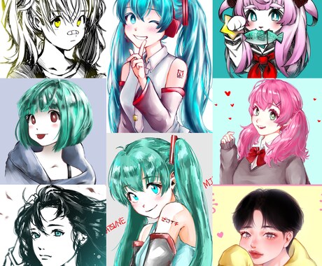 修正無制限！イラスト・似顔絵・アイコン描きます あなたの納得いくイラストをお届け♪ イメージ2