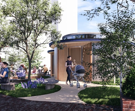 現役一級建築士が住宅の外観CGパースを作成します 現役一級建築士が作成するパースにより、おもいをかたちにします イメージ2