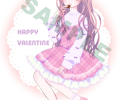 少女漫画系のカラーイラスト、アイコン描きます SNS用アイコン、カラーイラストを少女漫画系の絵柄で作成！ イメージ2