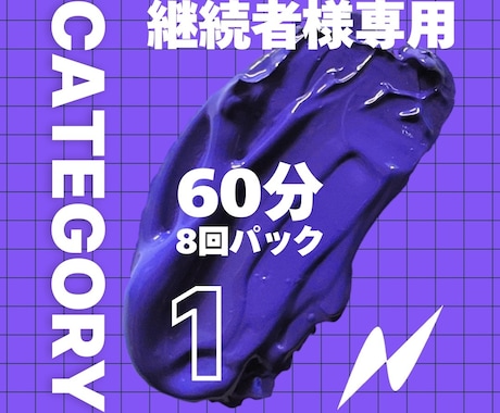 カテゴリー1　60分×8回分英語レッスンします 2回目以降の方で月単位の継続購入をいただける方専用プランです イメージ1