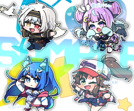 むちむちデフォルメキャラ描きます アイコンやグッズなどに活用ください！ イメージ2