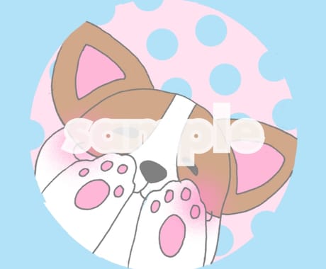 にこにこほんわりした動物描きます ❤︎【丸アイコンなのでSNSに♪】【好きな動物やペットなど】 イメージ1