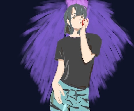 キャラクターのイラストを描きます クール・ミステリアス・かっこいい系 イメージ1