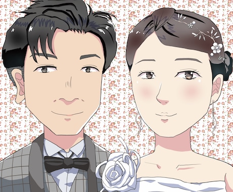 アニメタッチの似顔絵描きます イメージ1