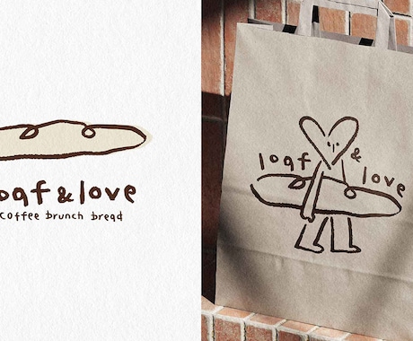 カフェ・ベーカリー専門の手描きロゴを制作します 韓国のデザイン感性で、温かみのあるお店の顔を描きます イメージ2