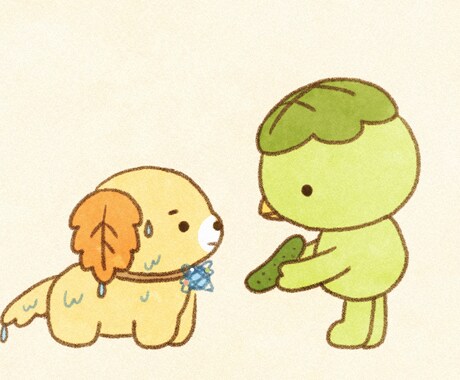 商用OK◎ほっこりかわいい！ゆるキャラ作成します 企業様、個人様向けに！アイコン等の制作もセットで可能です◎ イメージ1