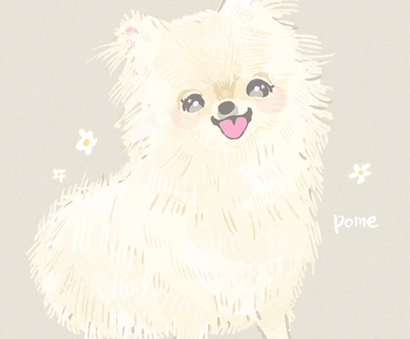 5月末まで割引中！ペットイラストを作成します 3パターンの絵柄からお選びいただけます！ イメージ1