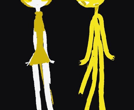 ラフなタッチのキュートな女の子のイラスト描きさます 美大生がかわいい全身イラスト描きます！擬人化もOK！ イメージ2