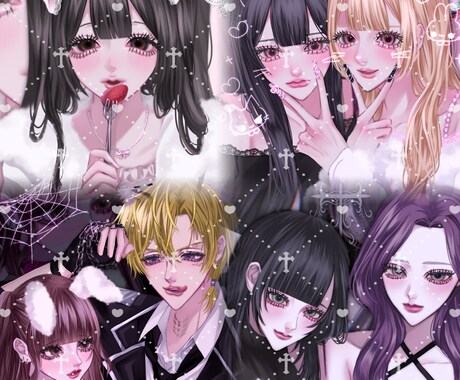 夢絵・SNSアイコン・イラスト描きます 不穏な雰囲気やリアル寄りの絵柄が好きな方に イメージ1