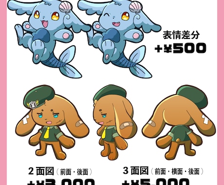 マスコットキャラ作成します かわいいSDマスコット、立ち絵や相棒にもおススメ イメージ2
