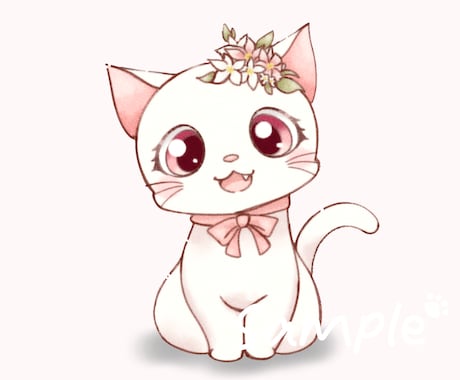 ねこねこ様(猫ちゃんアイコン)専用ページ ふんわりかわいい♪猫ちゃんのイラストお描きします ラフ修正