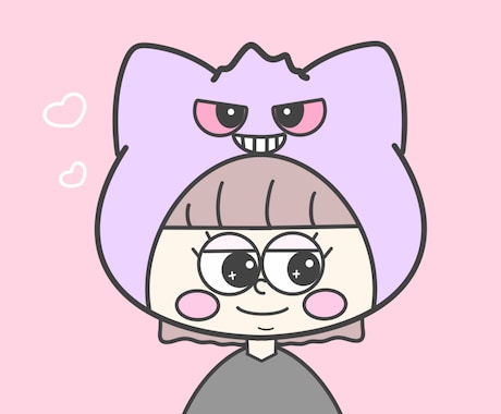 ゆるかわ似顔絵アイコン♡SNS用・カップルOKます 自分だけのオリジナルアイコンはいかがですか？♡ イメージ2