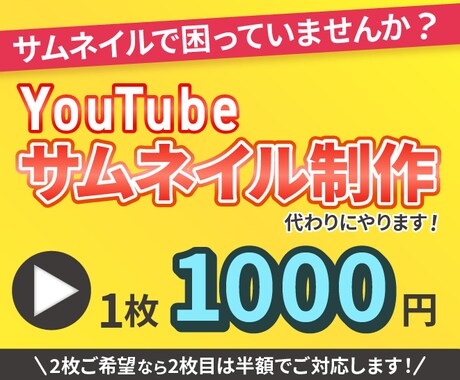 Youtube動画のサムネイルを作ります イメージ1