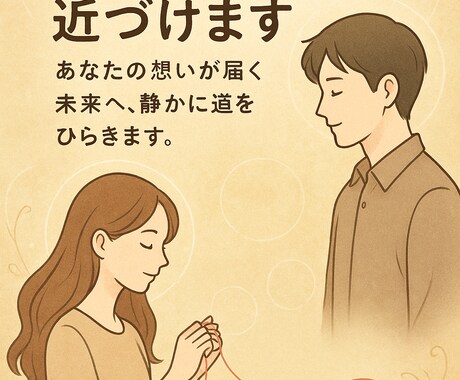 あなたとあの人の距離を静かに近づけます あなたの想いが届く未来へ、静かに道をひらきます。 イメージ1