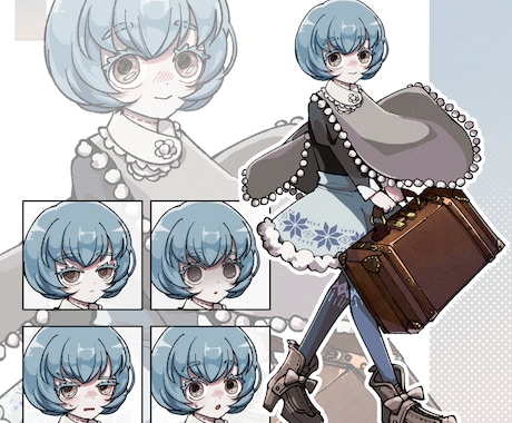 なんでも使えるオリジナル立ち絵作成いたします 個性的なキャラクターデザインお任せください！ イメージ2