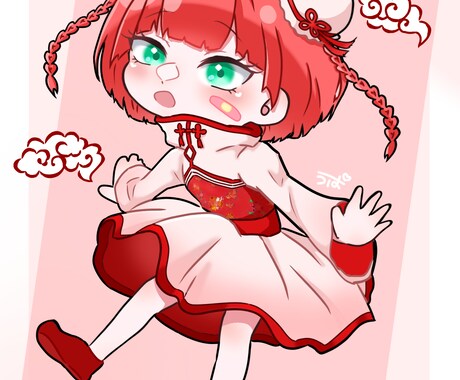 ミニキャラの立ち絵描きます あなただけのかわいいデフォルメイラストを探している方へ！ イメージ2